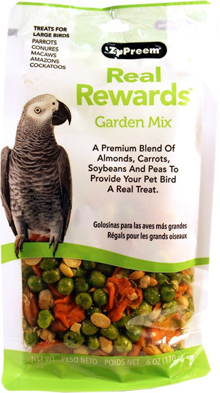 ZuPreem Real Rewards Garden Mix Large Bird Treat, 6 Oz