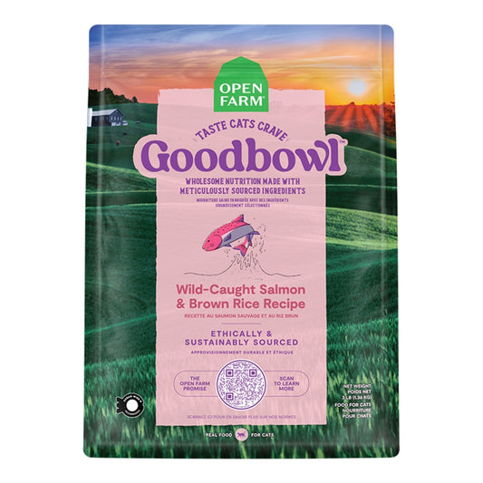3Ib Open Farm Goodbowl Wild-Caught & Brown Rice Cat Recipe