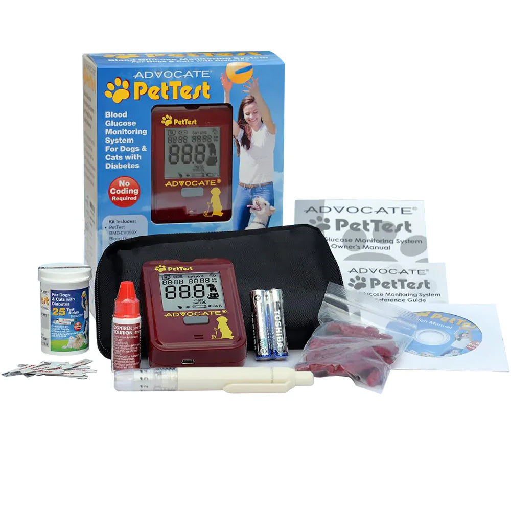 Advocate | PetTest Glucose Monitoring System Full Kit for Dogs & Cats