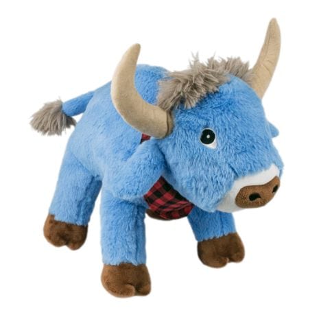 Tall Tails Crunch Blue Ox Toy for Dogs 10"